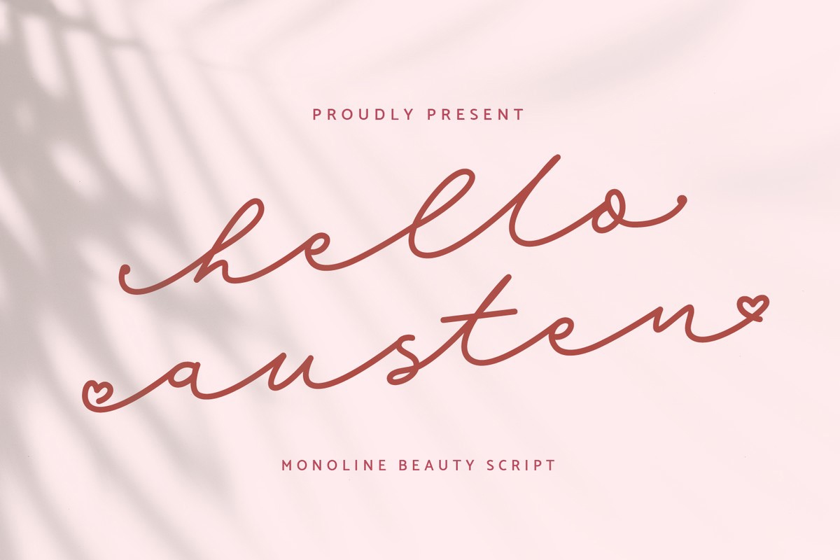 폰트 Hello Austen