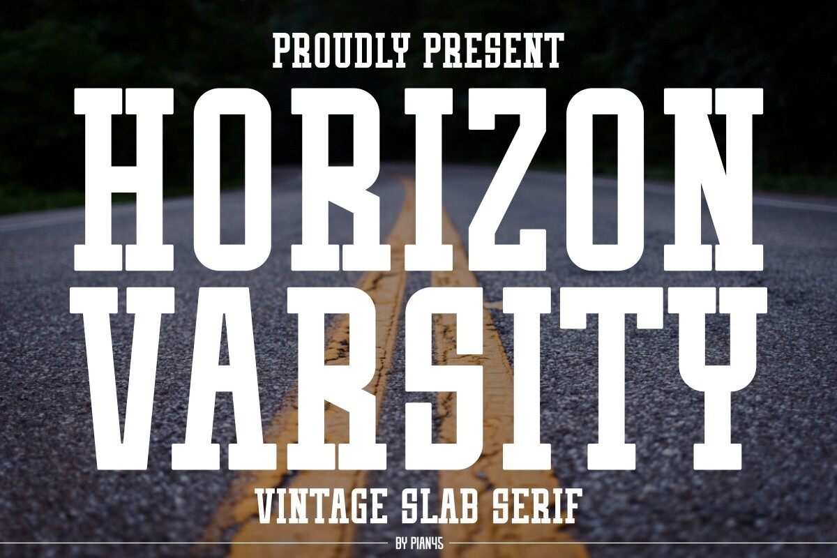 폰트 Horizon Varsity