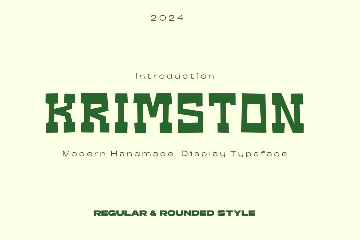 폰트 Krimston