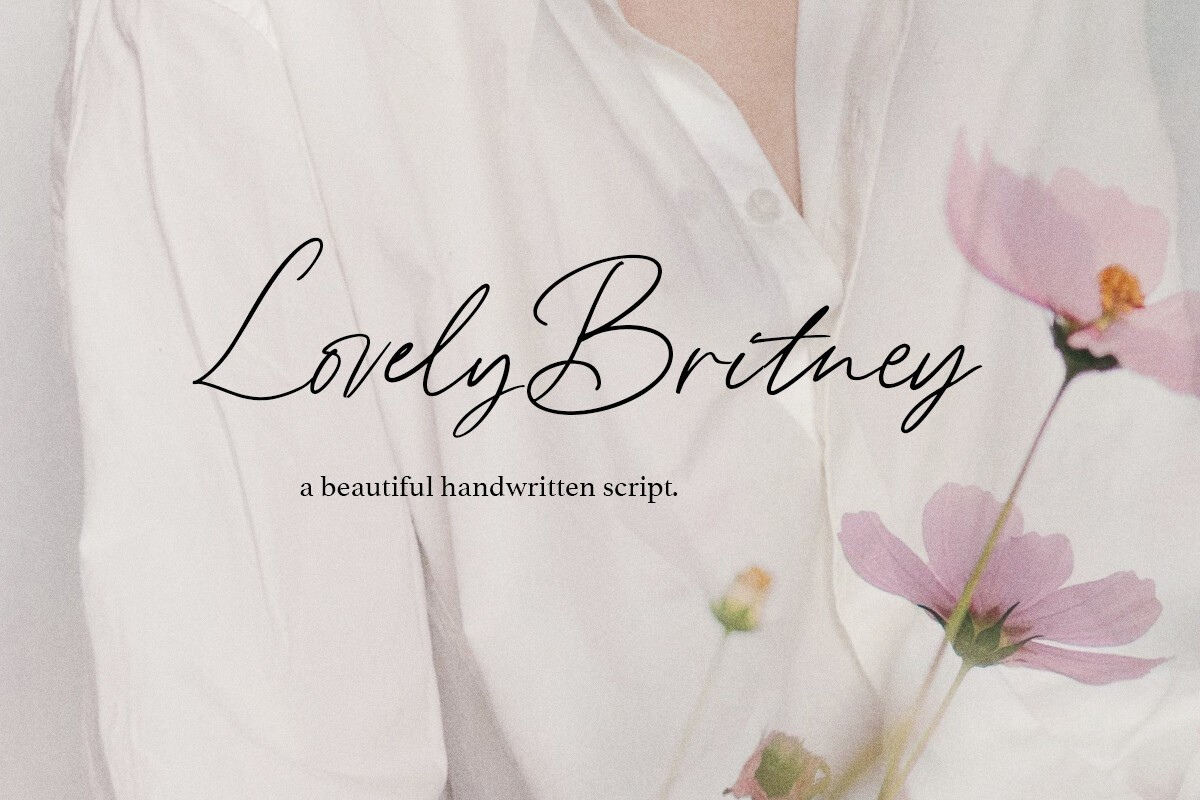 폰트 Lovely Britney