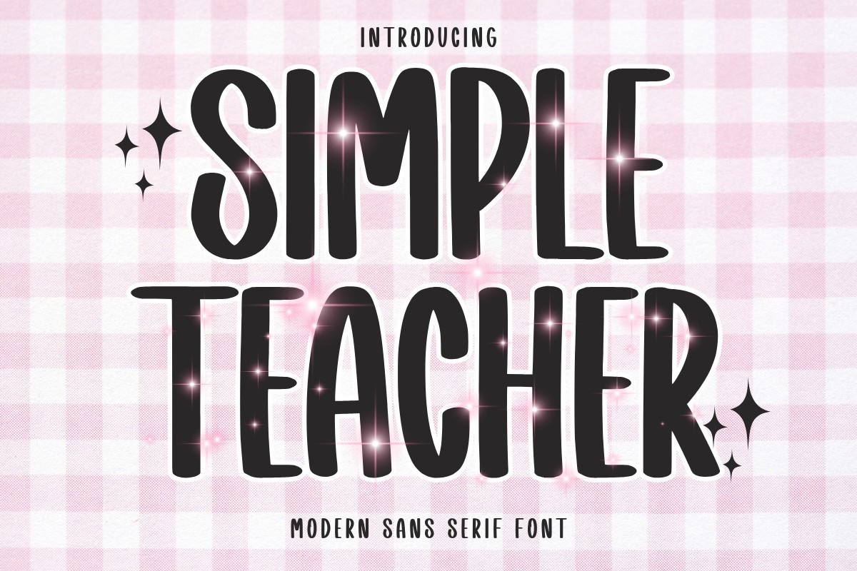 폰트 Simple Teacher
