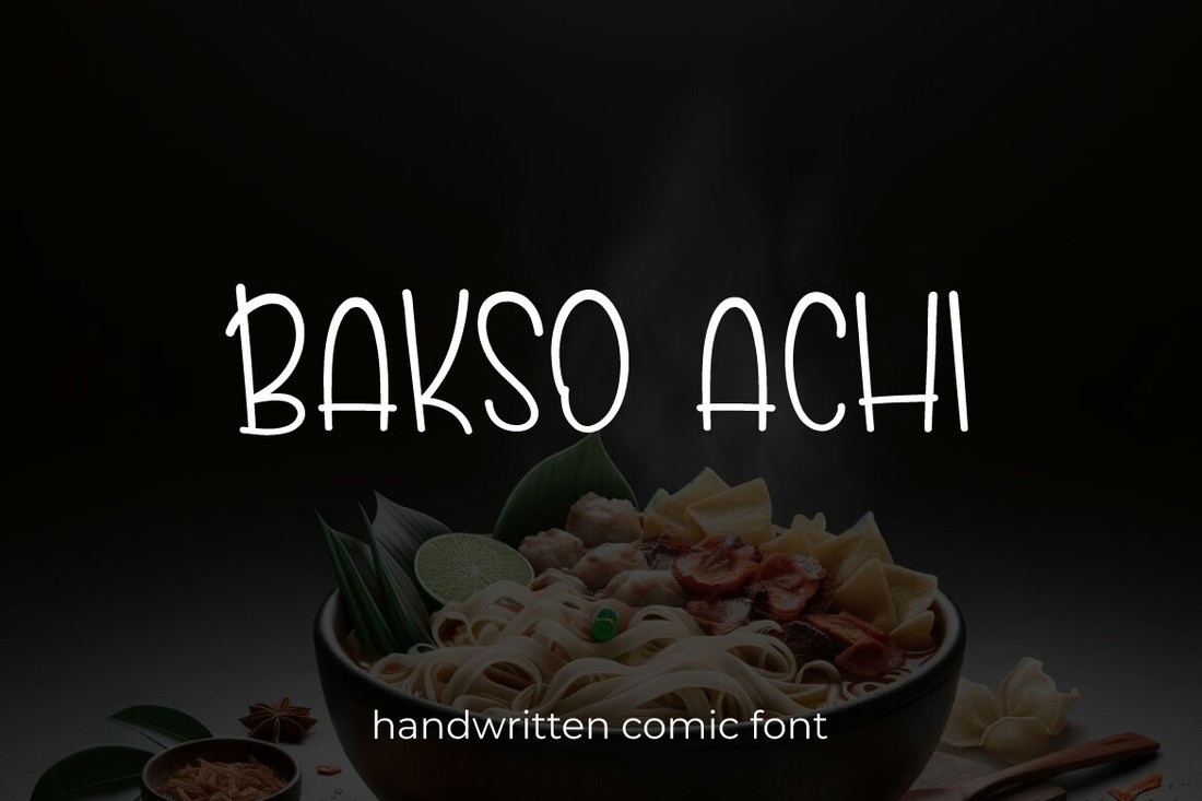 폰트 Bakso Achi