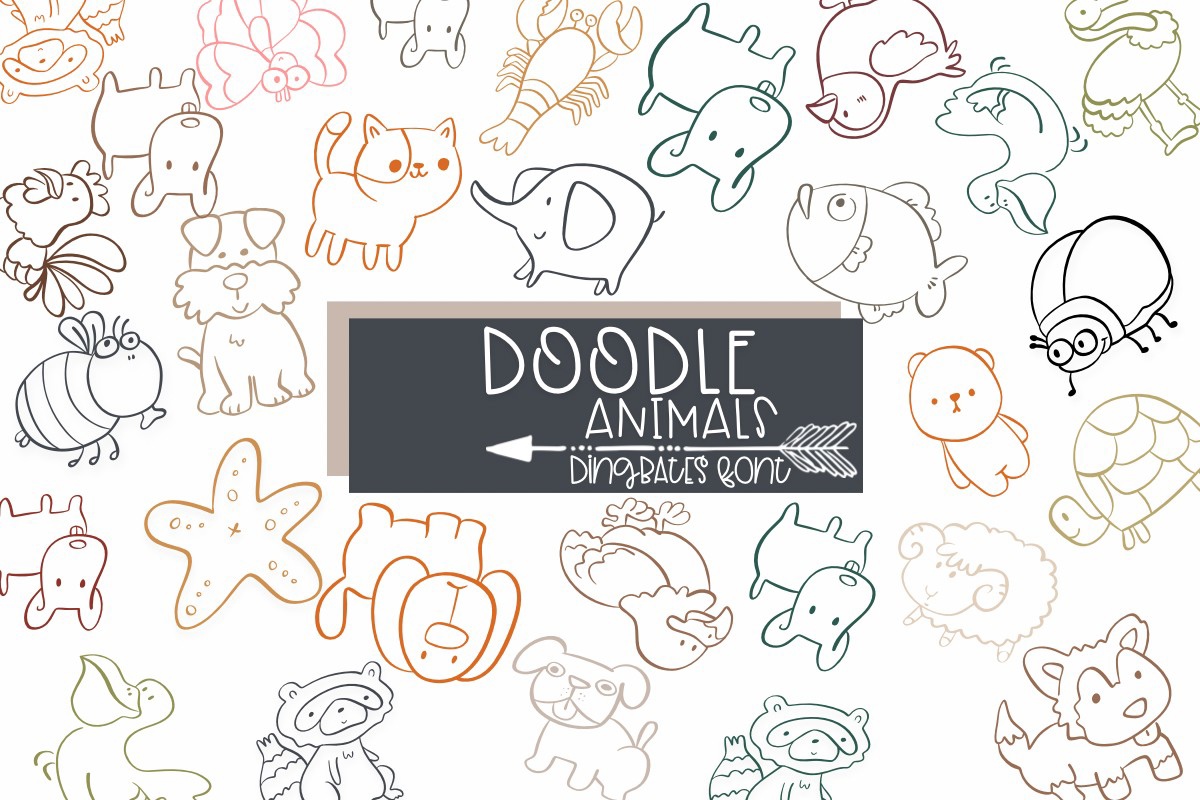 폰트 Doodle Animals