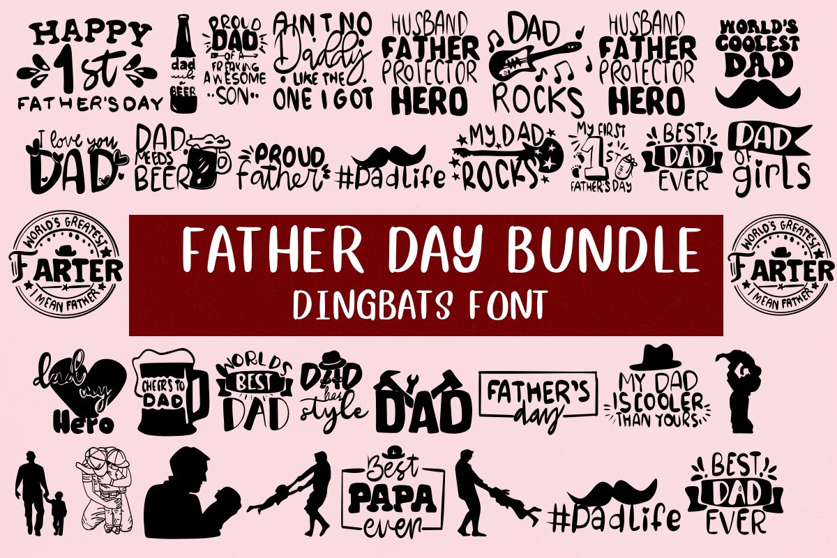 폰트 Father Day Bundle