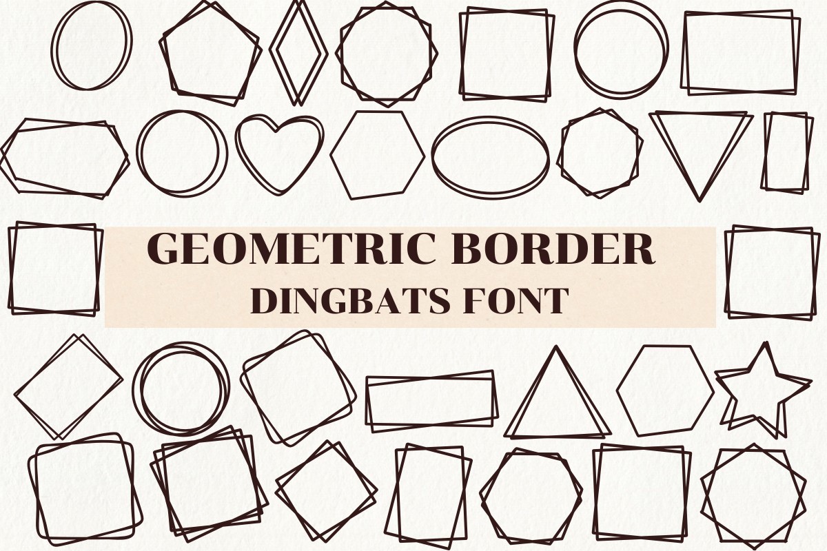 폰트 Geometric Border