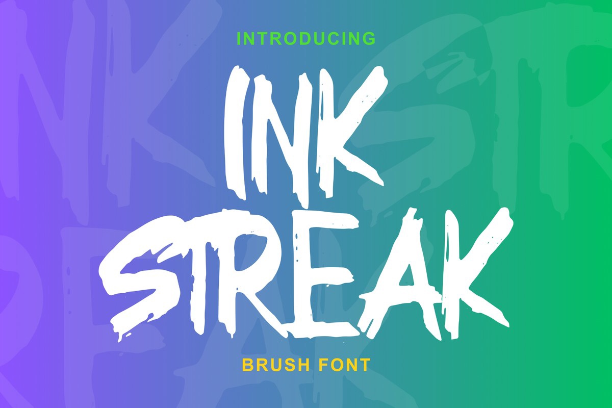 폰트 Ink Streak