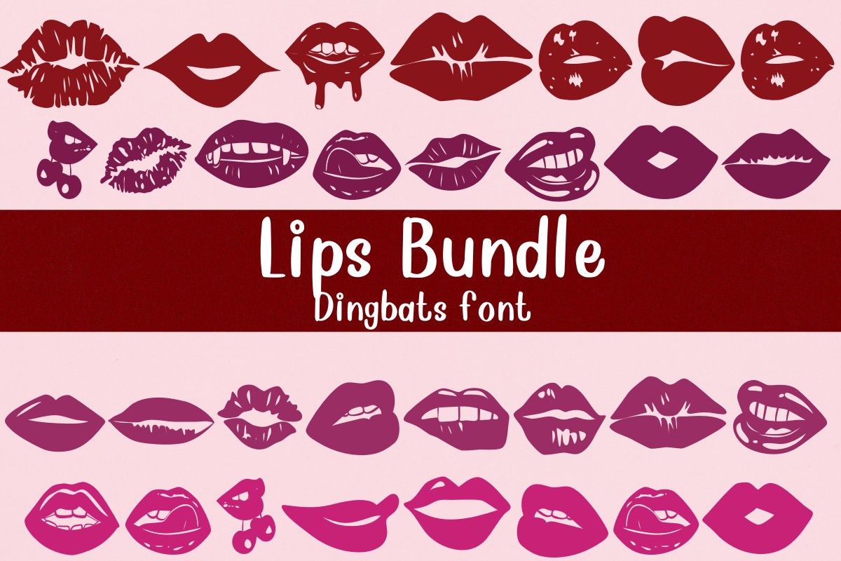 폰트 Lips Bundle