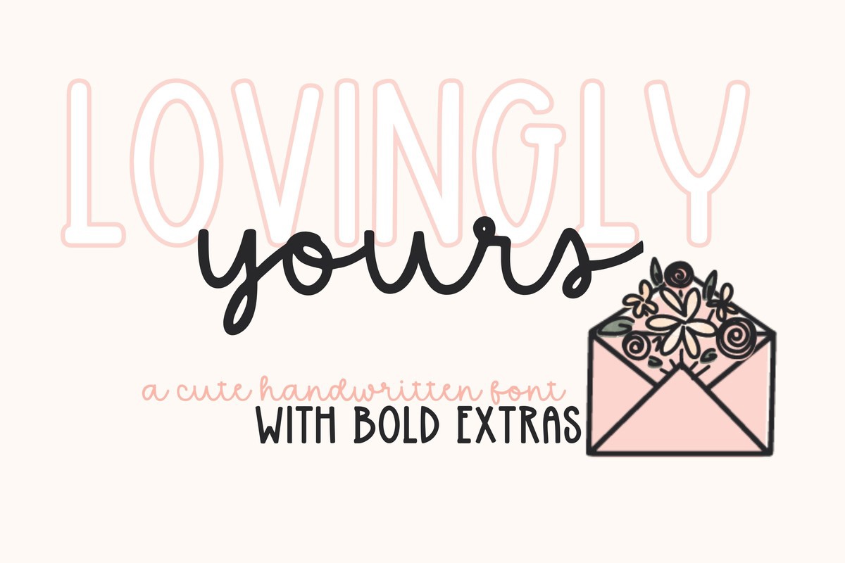 폰트 Lovingly Yours