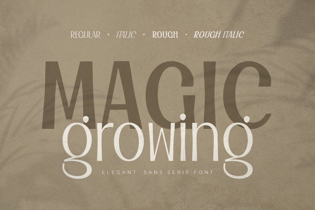 폰트 Magic Growing