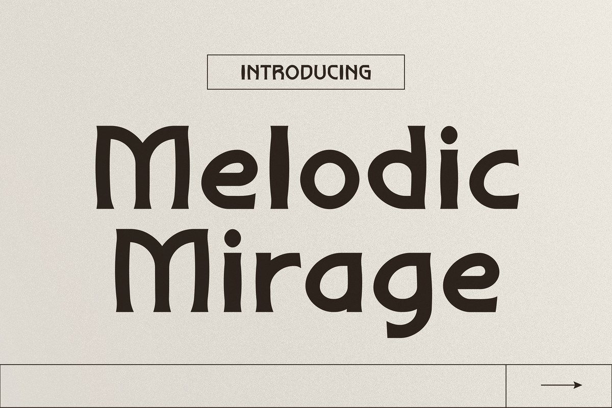 폰트 Melodic Mirage