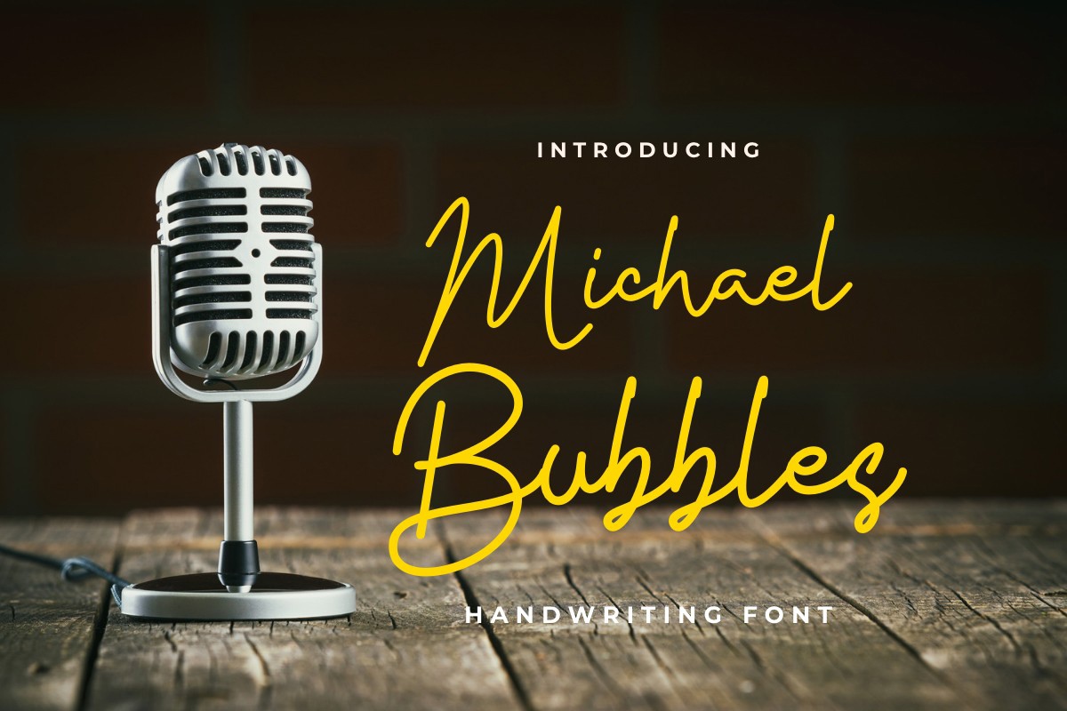 폰트 Michael Bubbles