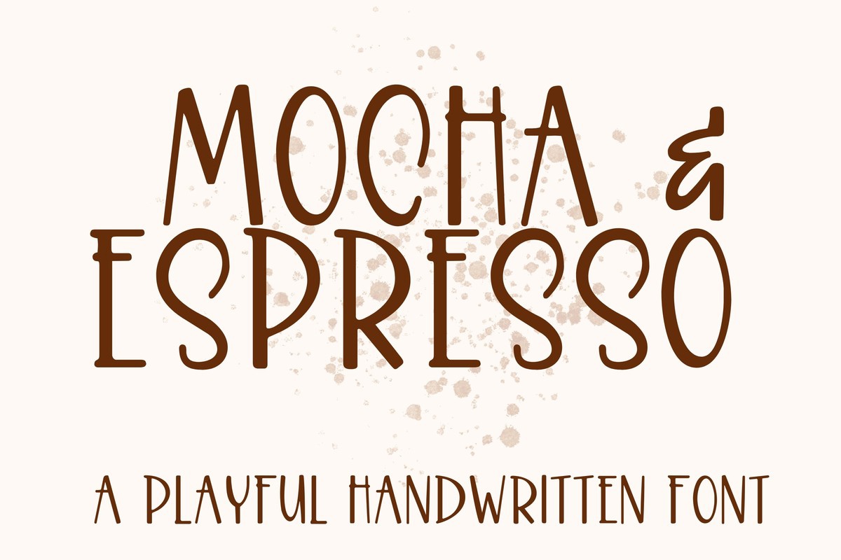 폰트 Mocha & Espresso