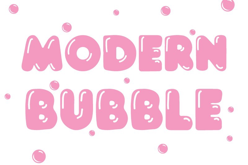 폰트 Modern Bubble