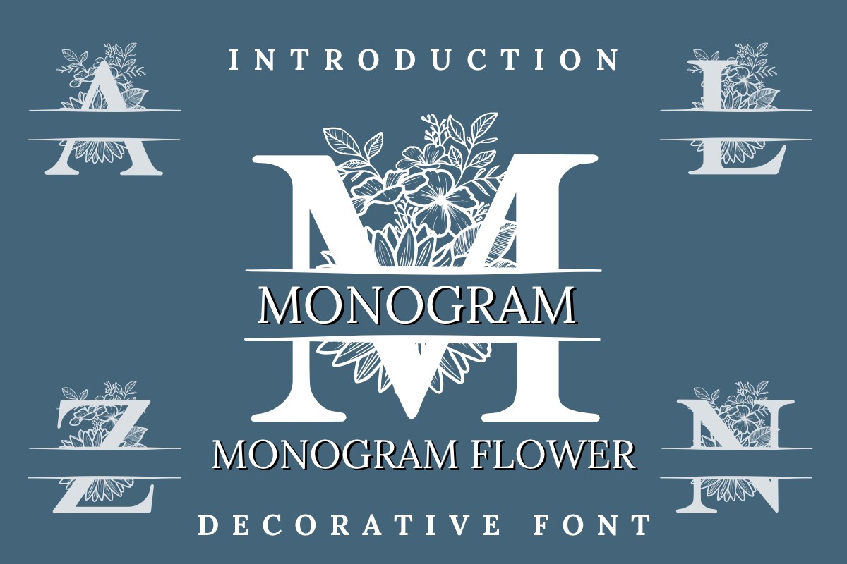 폰트 Monogram Flower