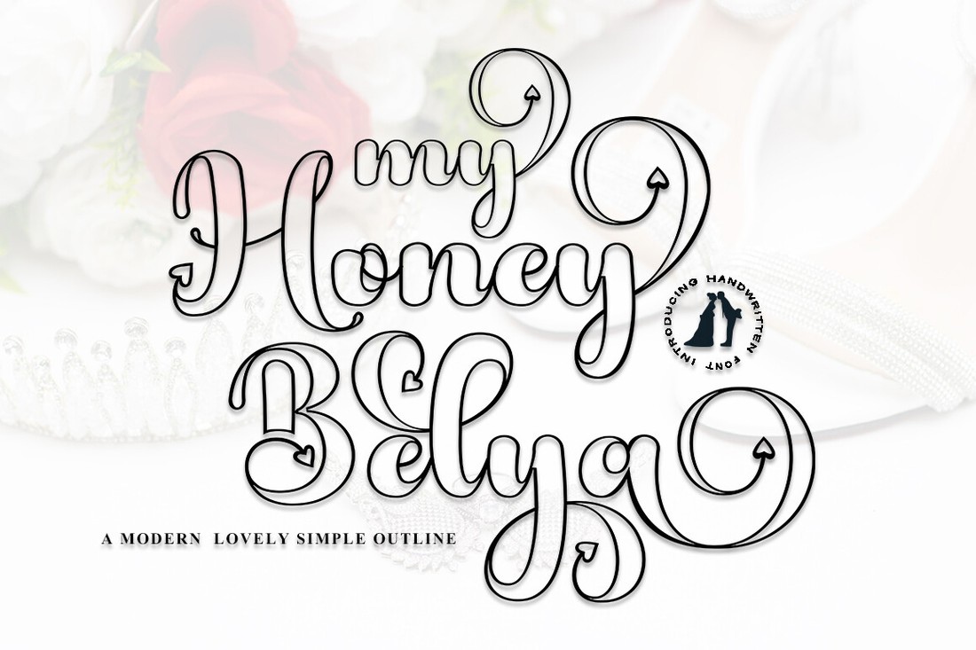 폰트 My Honey Belya Outline
