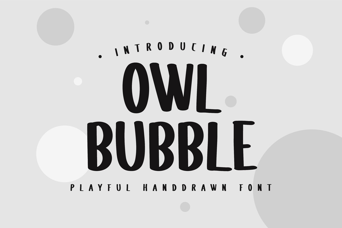 폰트 Owl Bubble