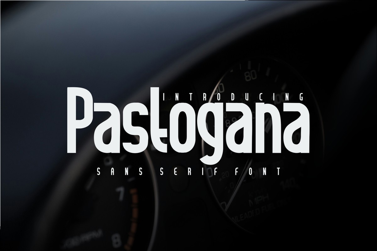 폰트 Pastogana