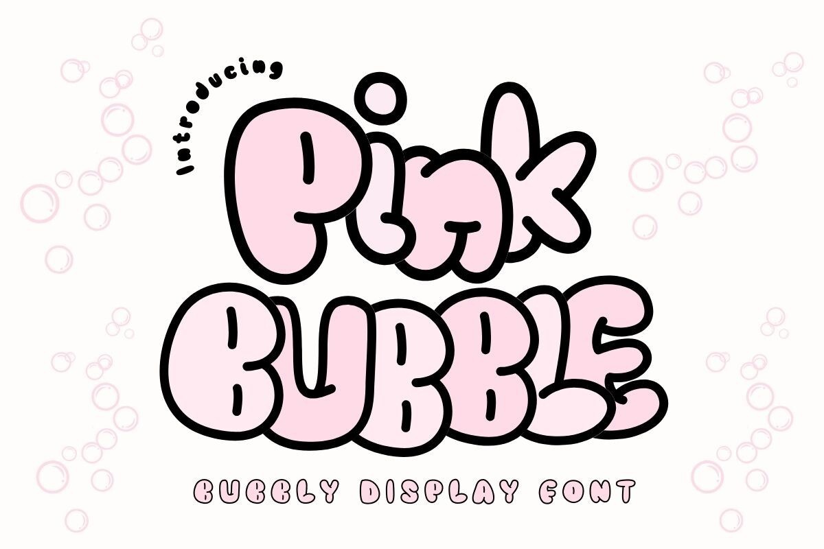 폰트 Pink Bubble