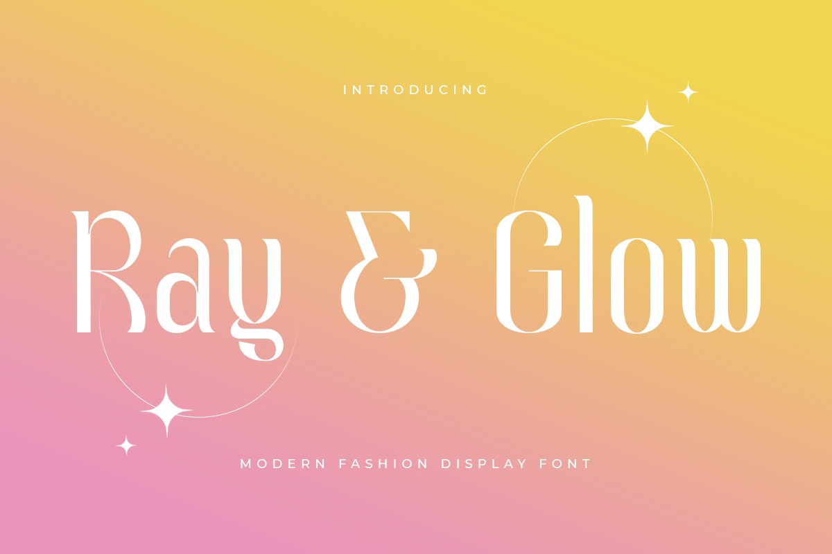 폰트 Ray and Glow