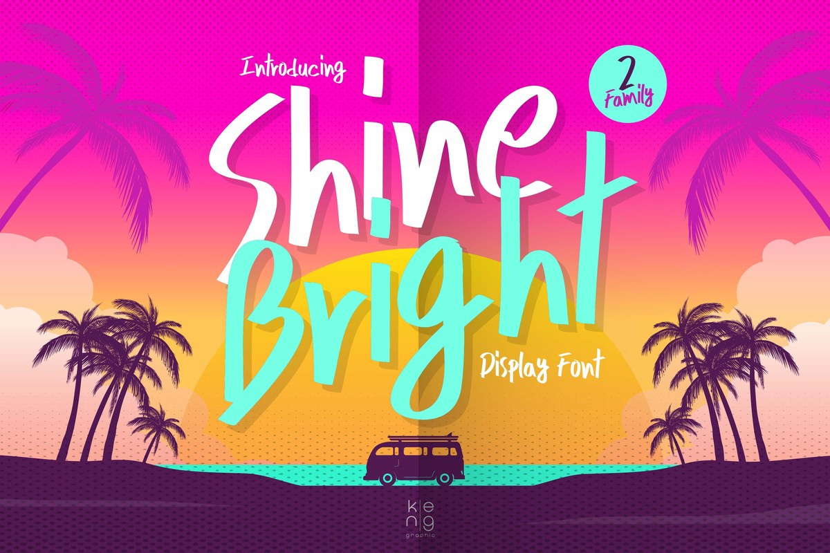 폰트 Shine Bright