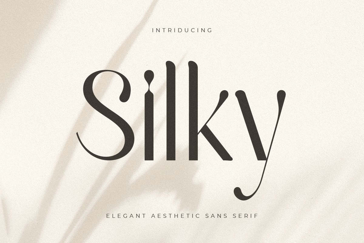 폰트 Silky