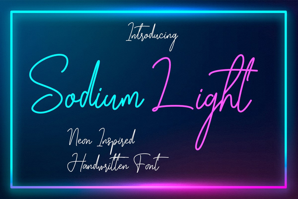 폰트 Sodium Light