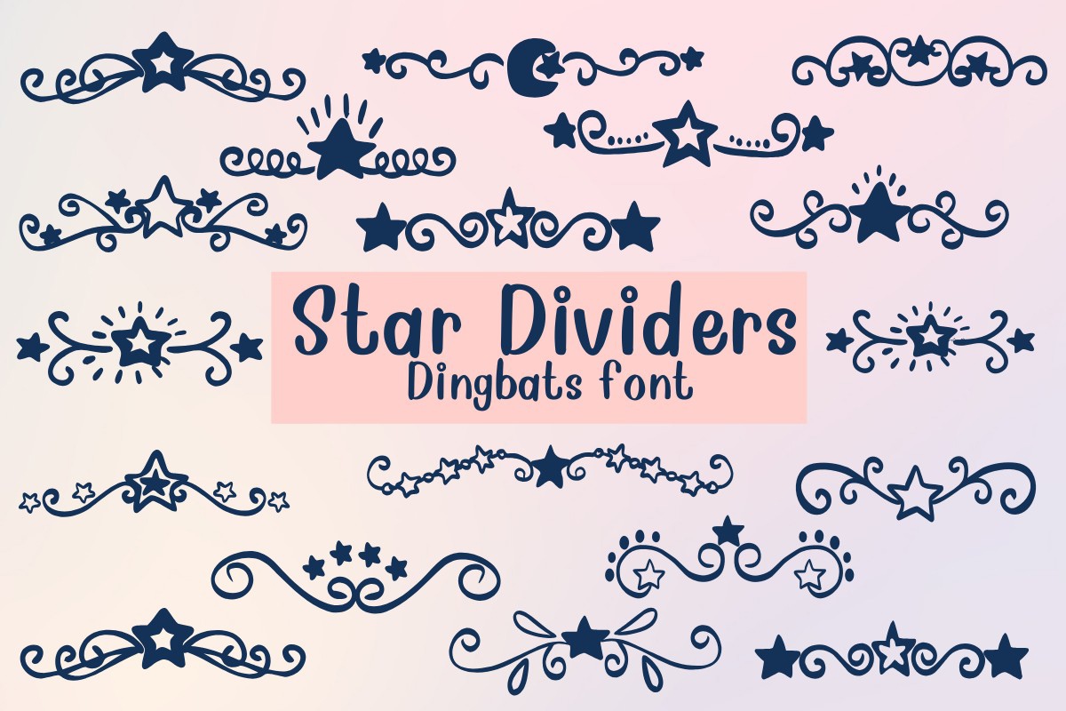 폰트 Star Dividers