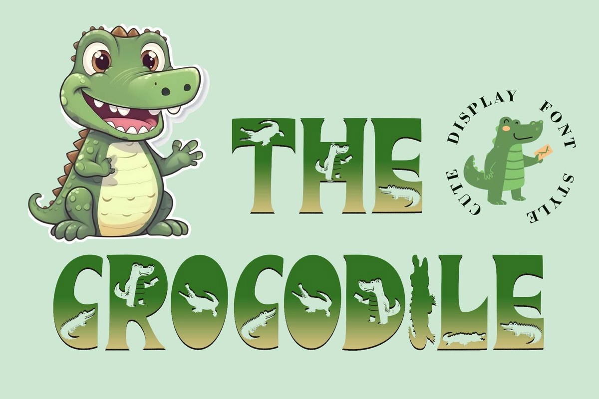폰트 The Crocodile