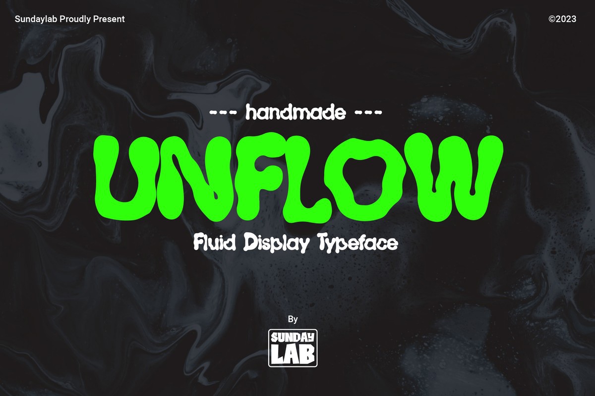 폰트 Unflow Typeface