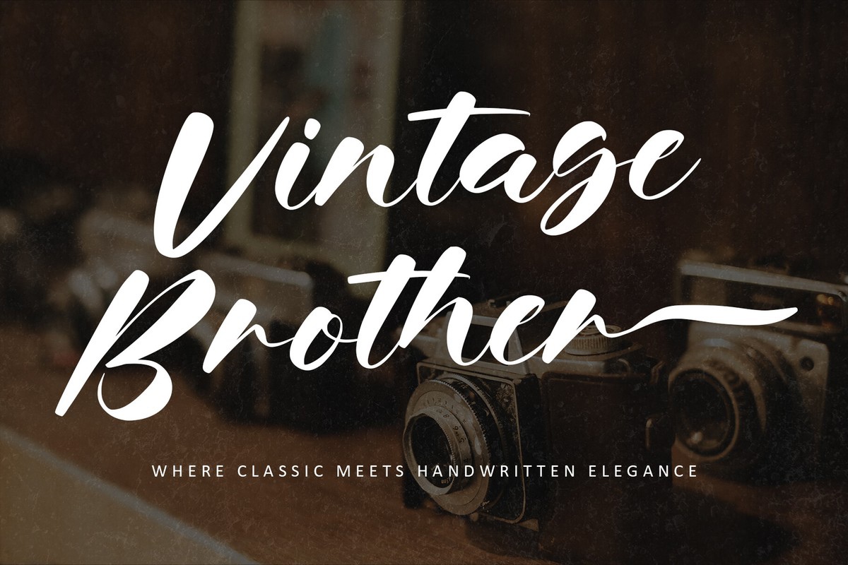 폰트 Vintage Brother