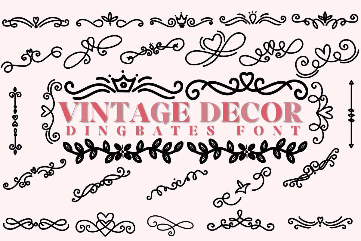 폰트 Vintage Decor