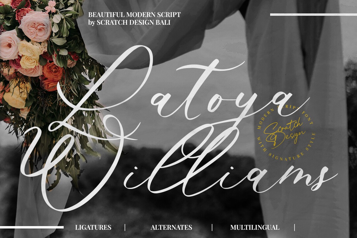 폰트 Latoya Williams