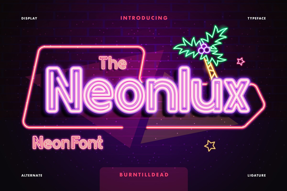 폰트 Neonlux