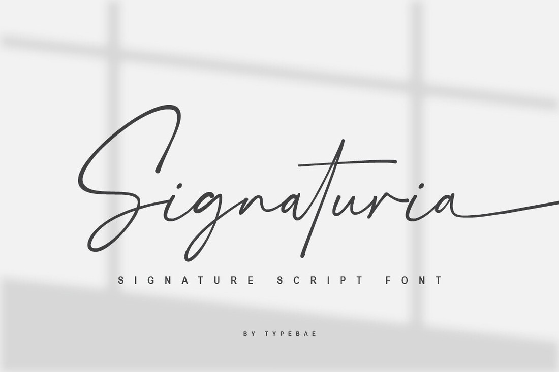 폰트 Signaturia