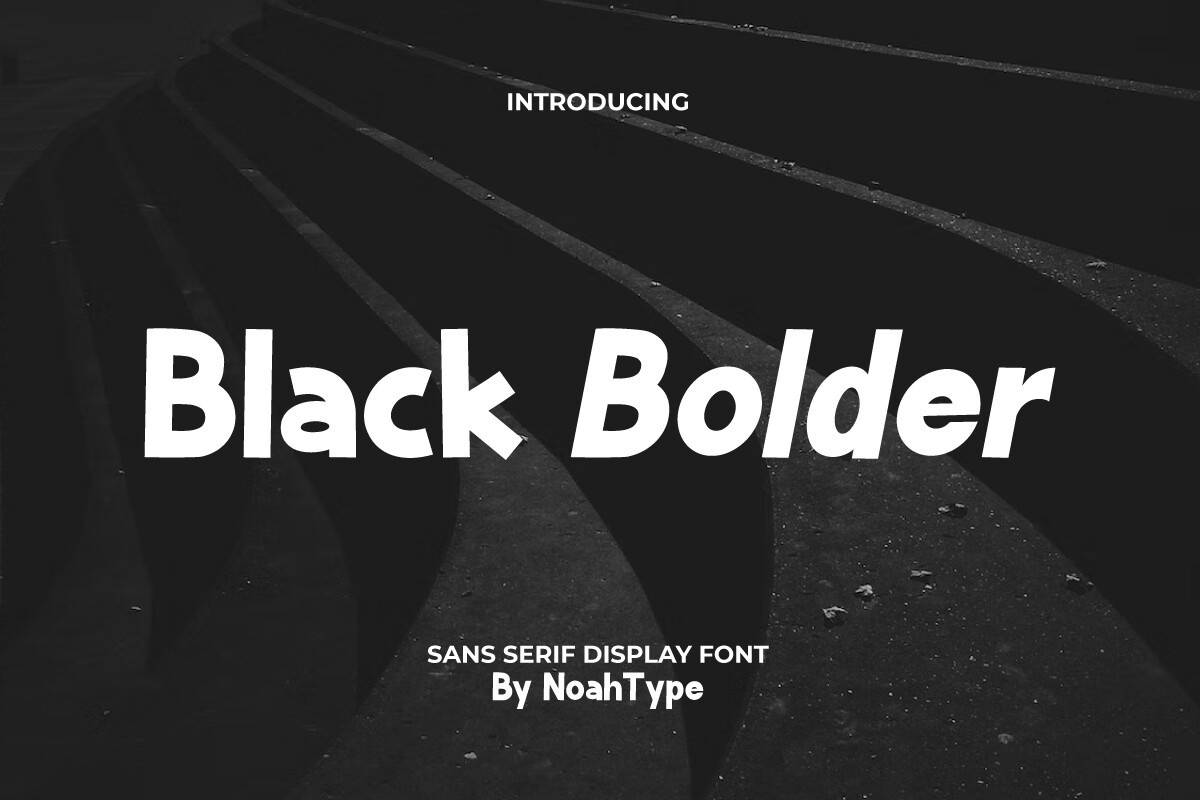 폰트 Black Bolder