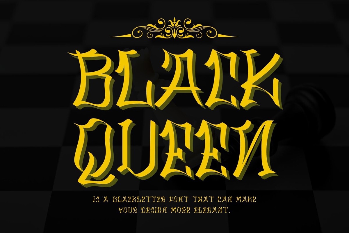 폰트 Black Queen