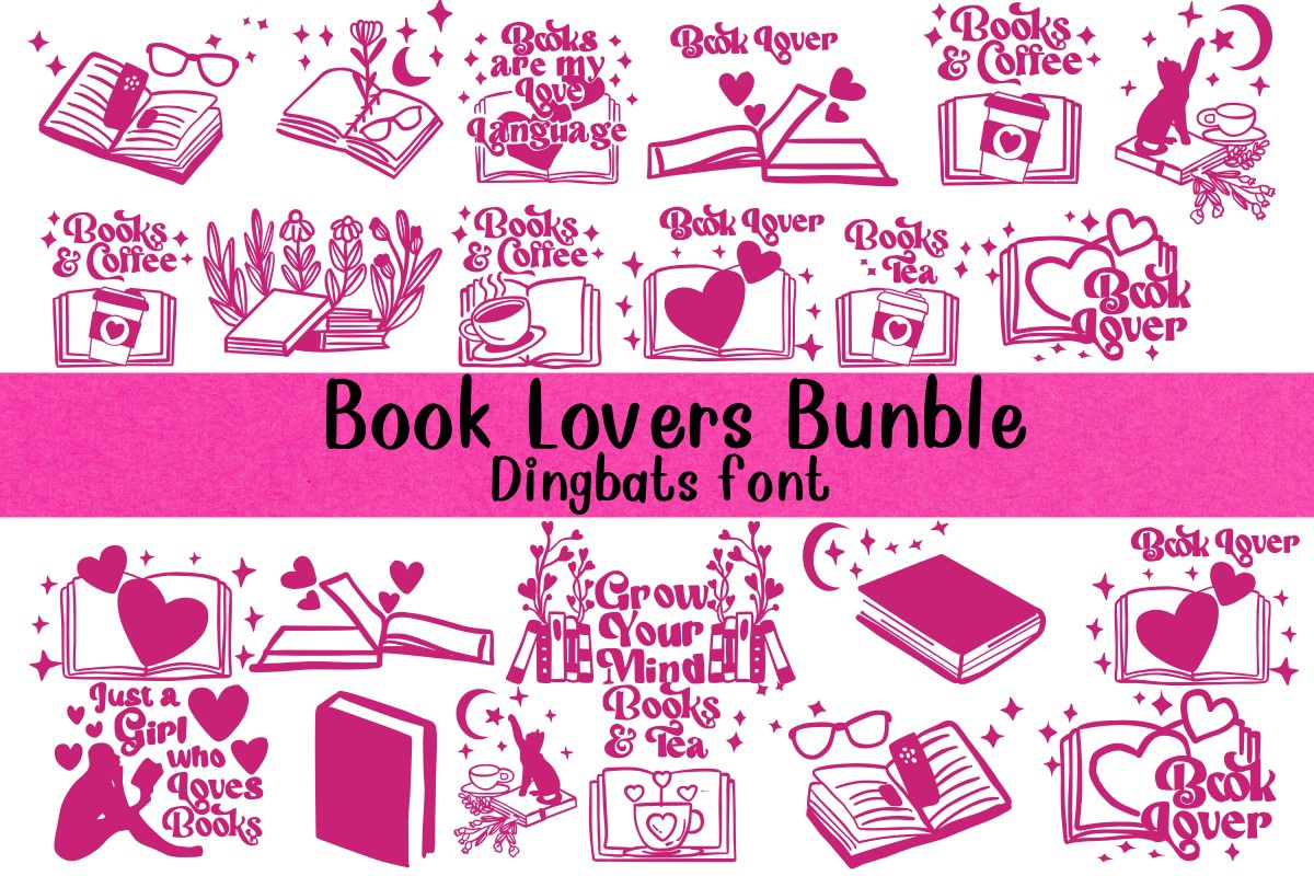 폰트 Book Lovers Bundle