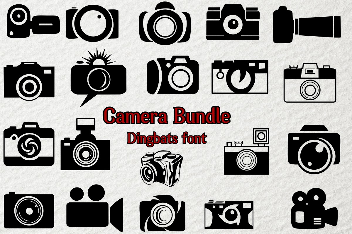 폰트 Camera Bundle
