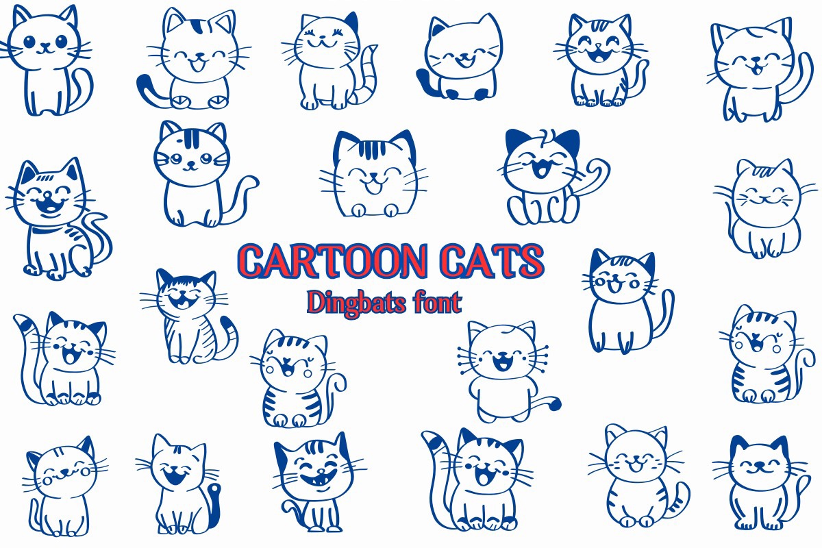 폰트 Cartoon Cats