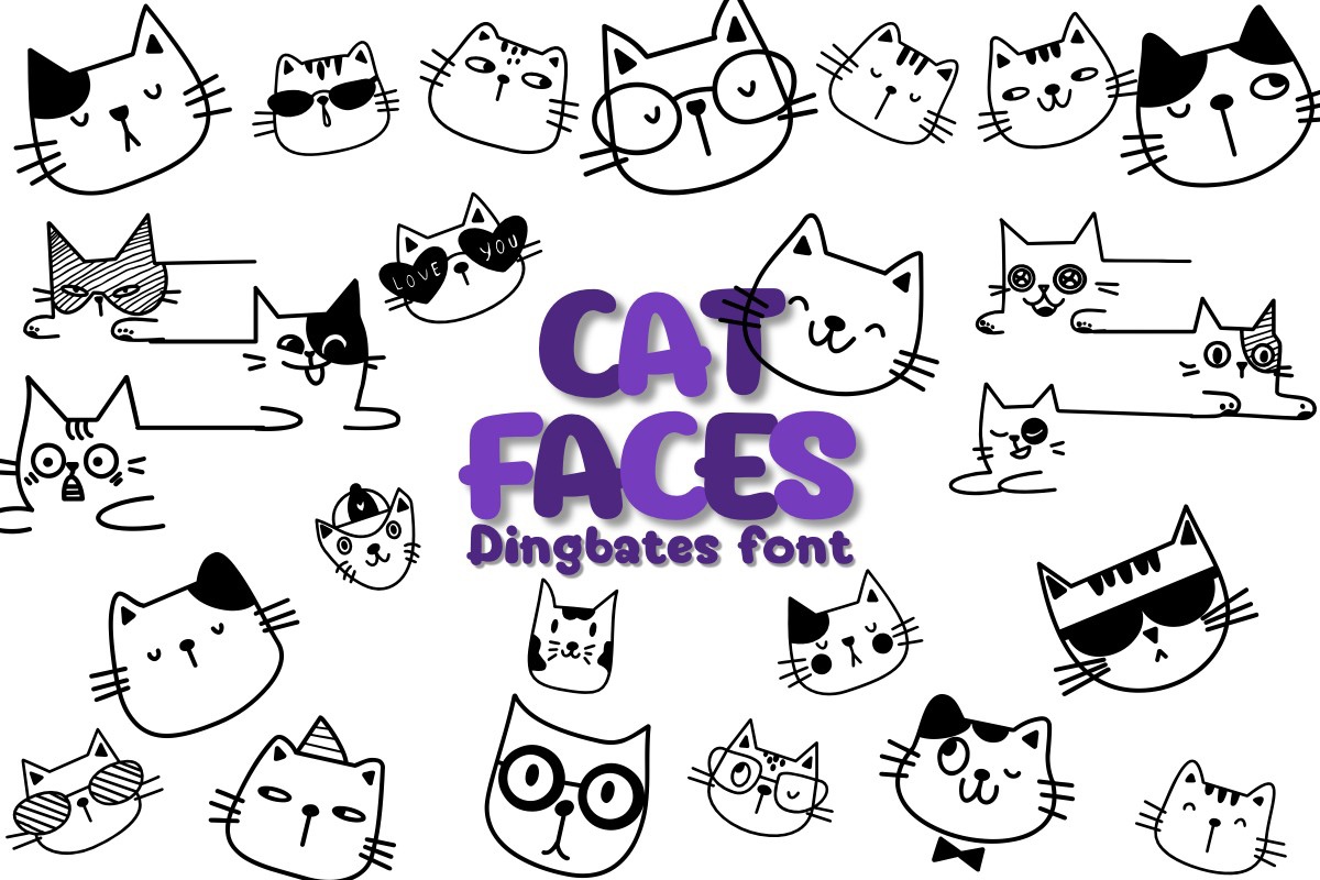 폰트 Cat Faces
