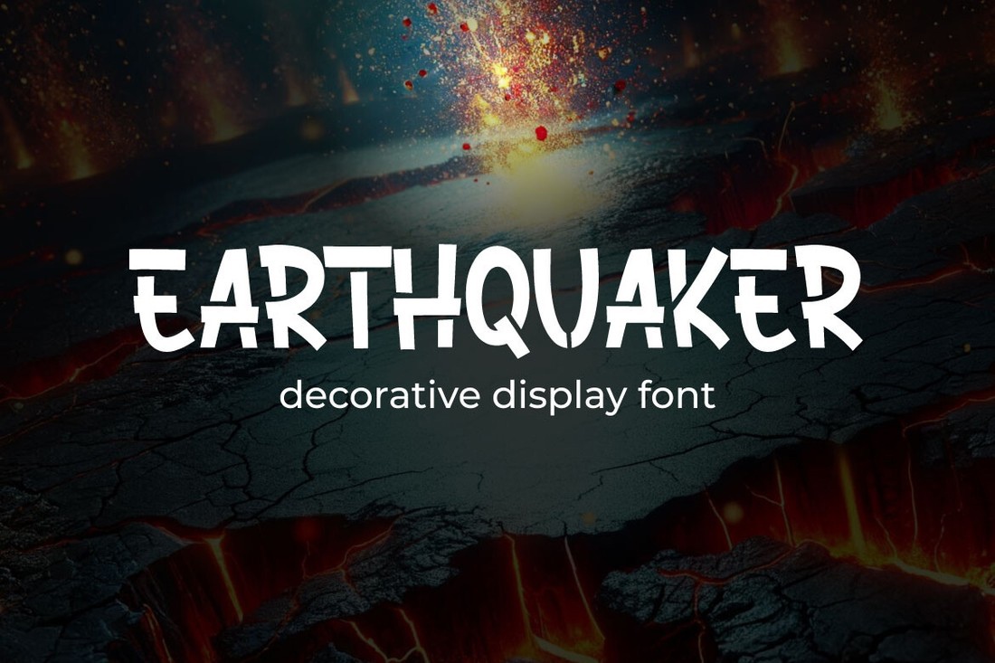 폰트 Earthquaker