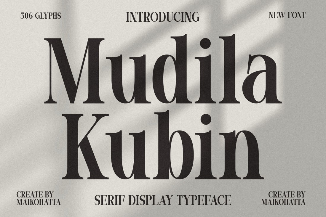 폰트 Mudila Kubin