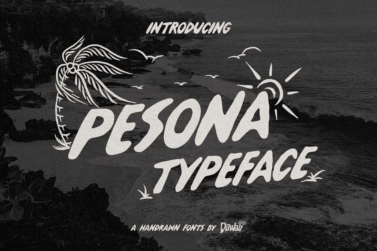 폰트  Pesona Typeface