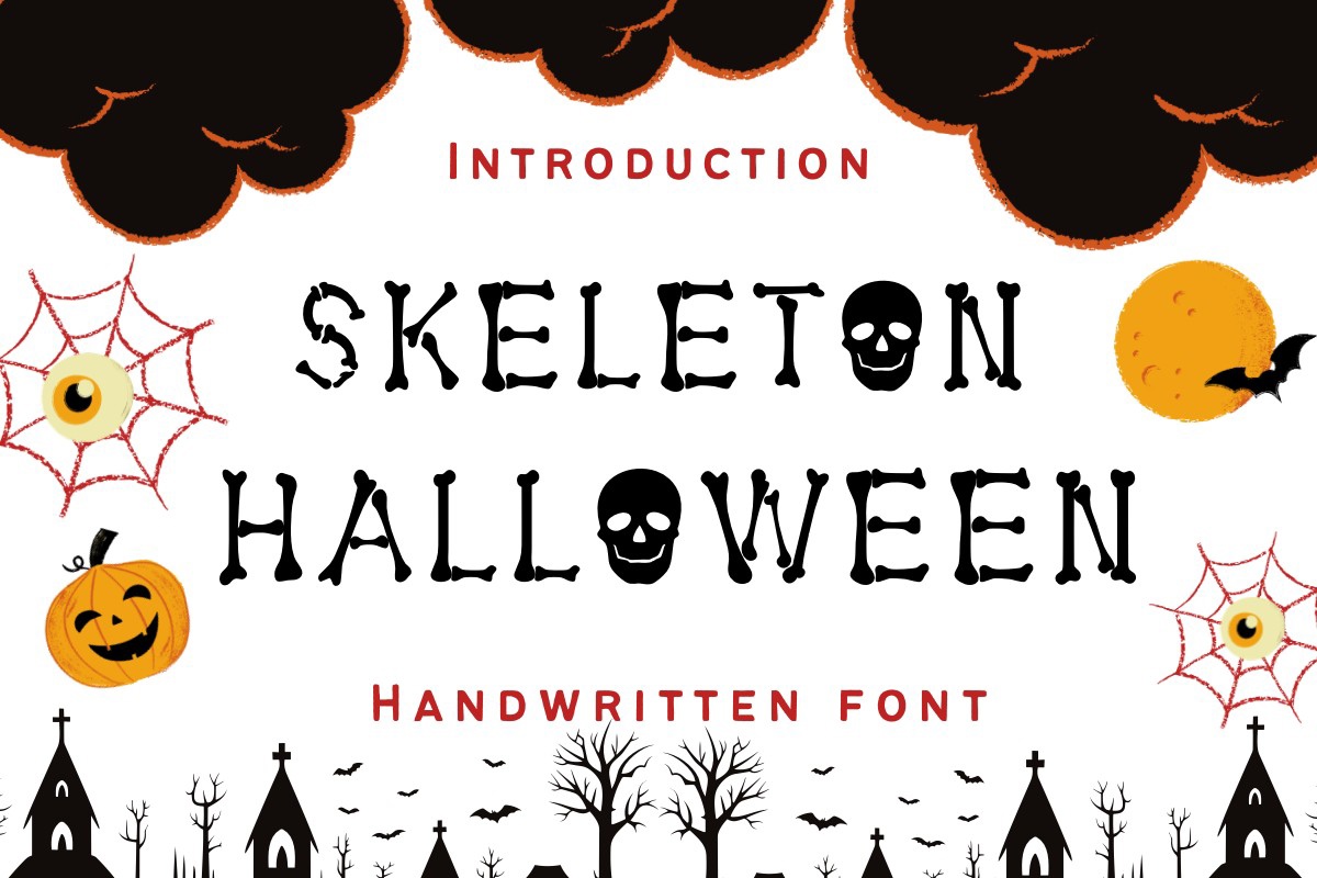 폰트 Skeleton Halloween