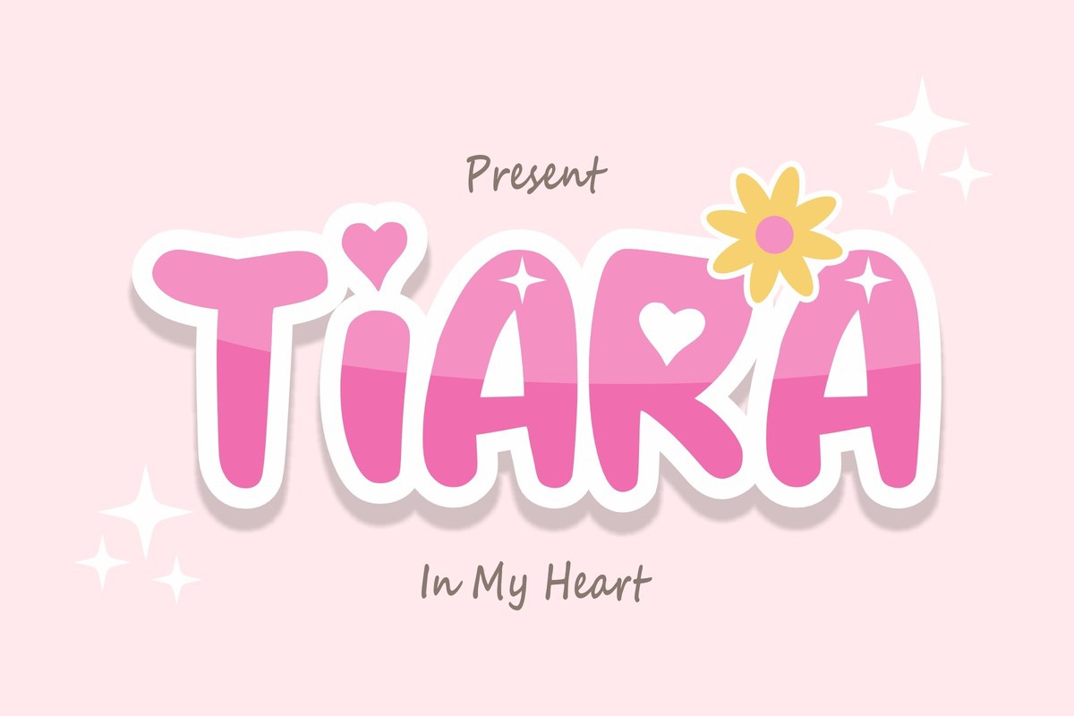 폰트 Tiara