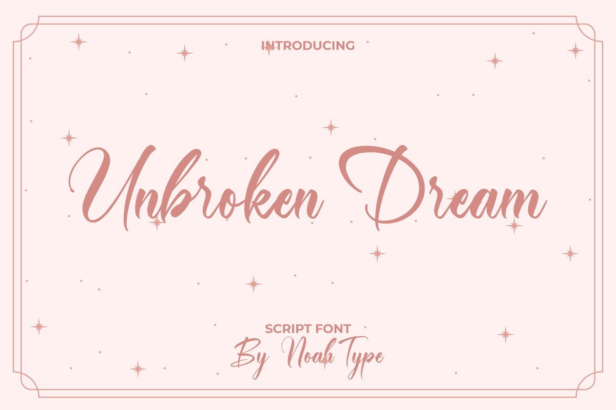폰트 Unbroken Dream