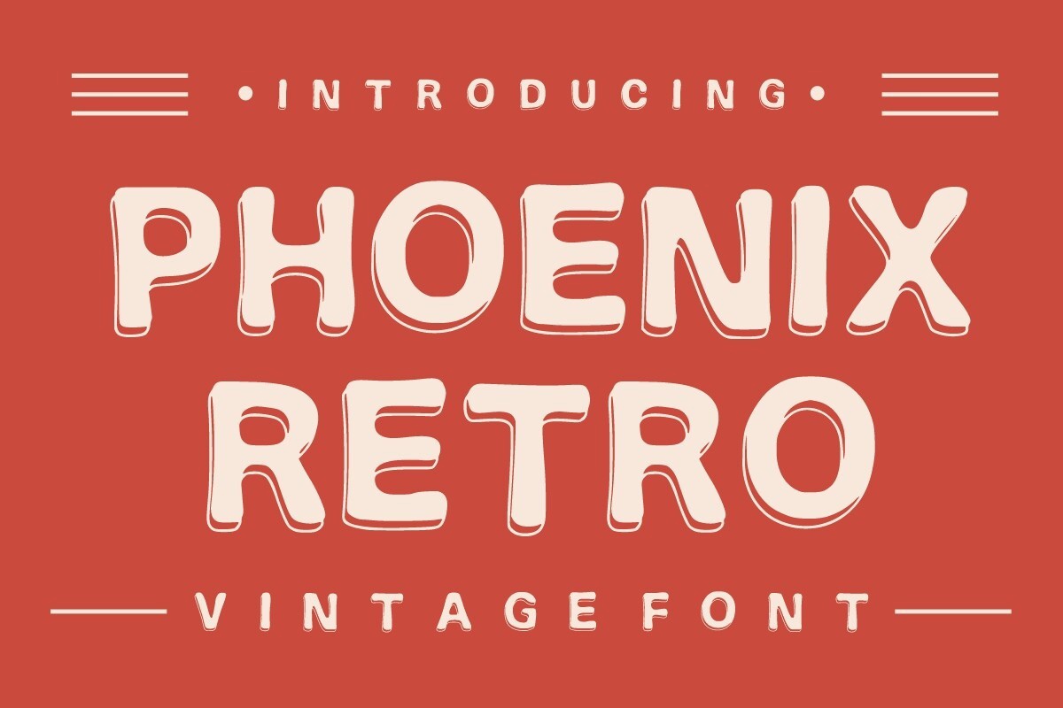 폰트 Phoenix Retro