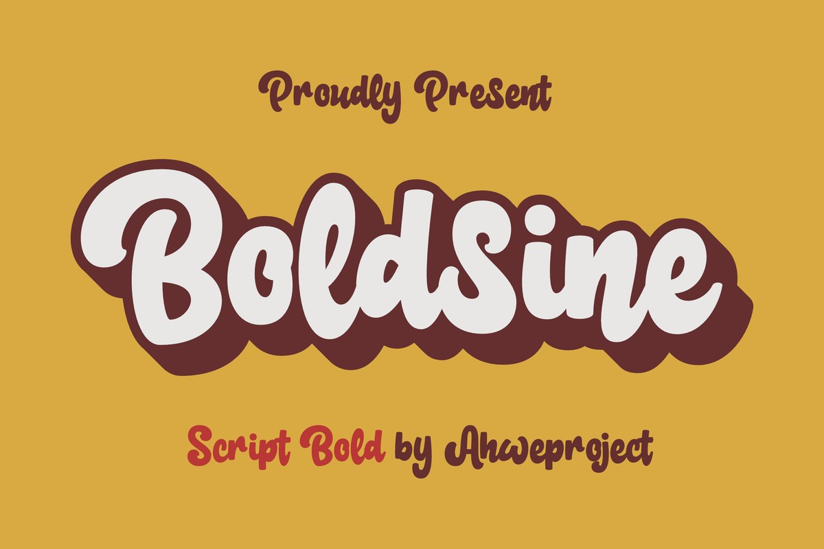 폰트 Boldsine