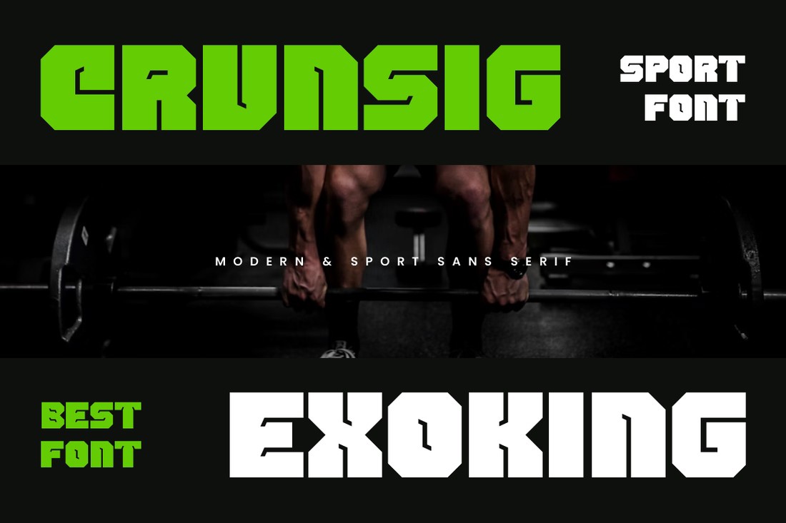 폰트 Crunsig Exoking