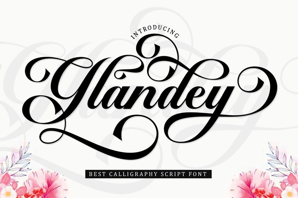 폰트 Glandey